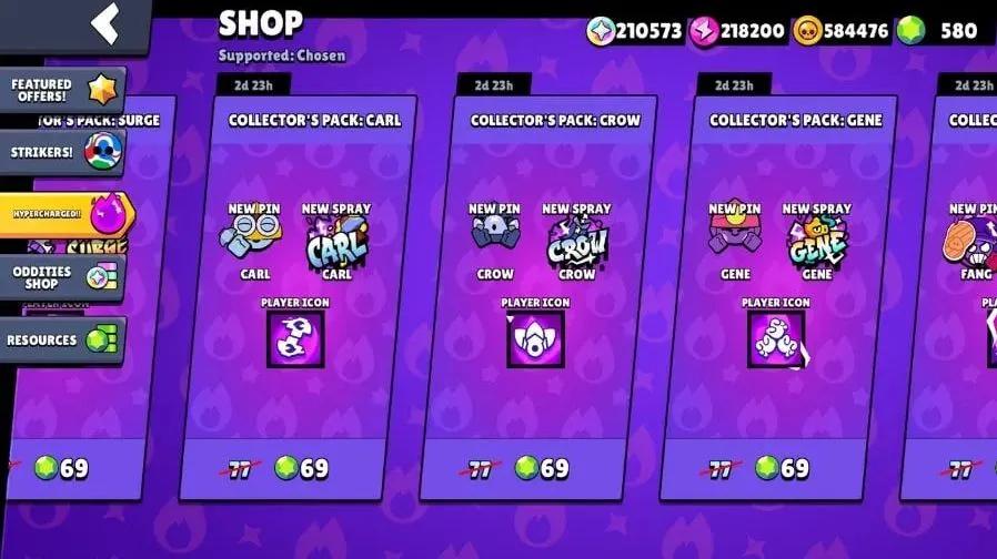Brawl Stars Hypercharge-kosmetikken er endelig tilbake