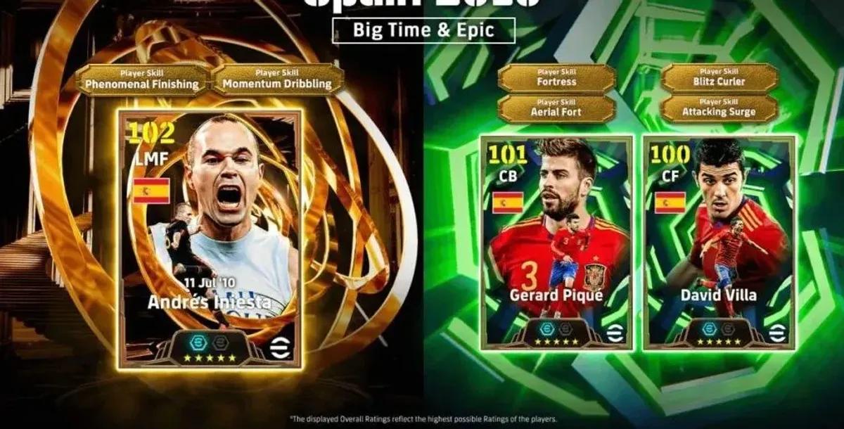 Oppdateringen til eFootball 2026 inneholder «Spania 2010 Epic Pack» og liga-fase 13