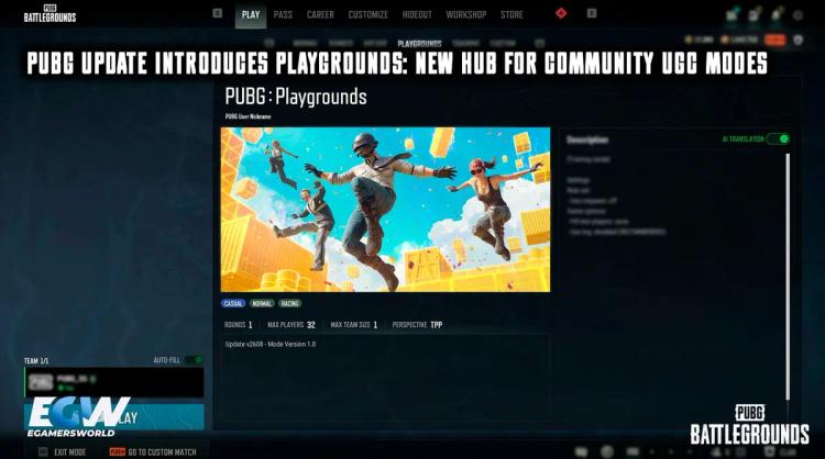 PUBG-oppdatering introduserer «Playgrounds»: Et nytt samlingspunkt for brukergenererte spillmoduser