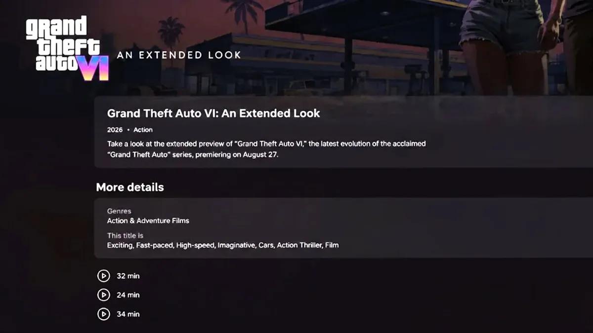 Grand Theft Auto VI: Det går rykter om at en utvidet versjon skal bestå av tre episoder på Netflix