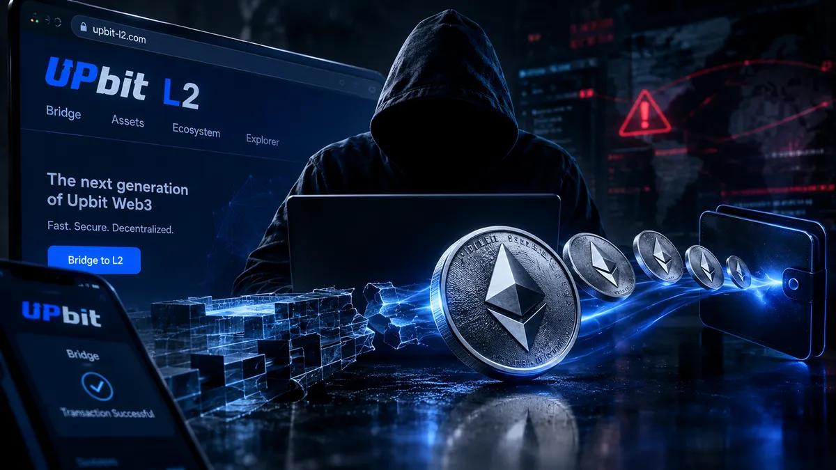 Svindlere bygde en falsk Upbit L2 og stjal 2 millioner dollar i ETH