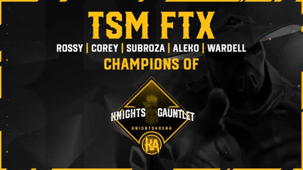 TSM ble vinneren av Knights Arena Monthly Gauntlet 2022: February