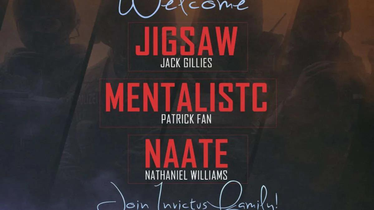 naate, Jigsaw og MentalistC ble med i Invictus Gaming