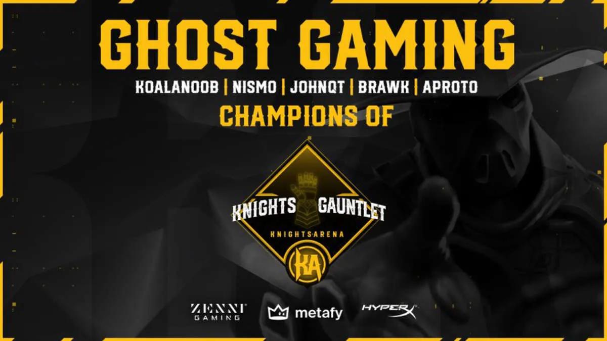 Ghost Gaming ble vinneren av Knights Arena Monthly Gauntlet 2022: March