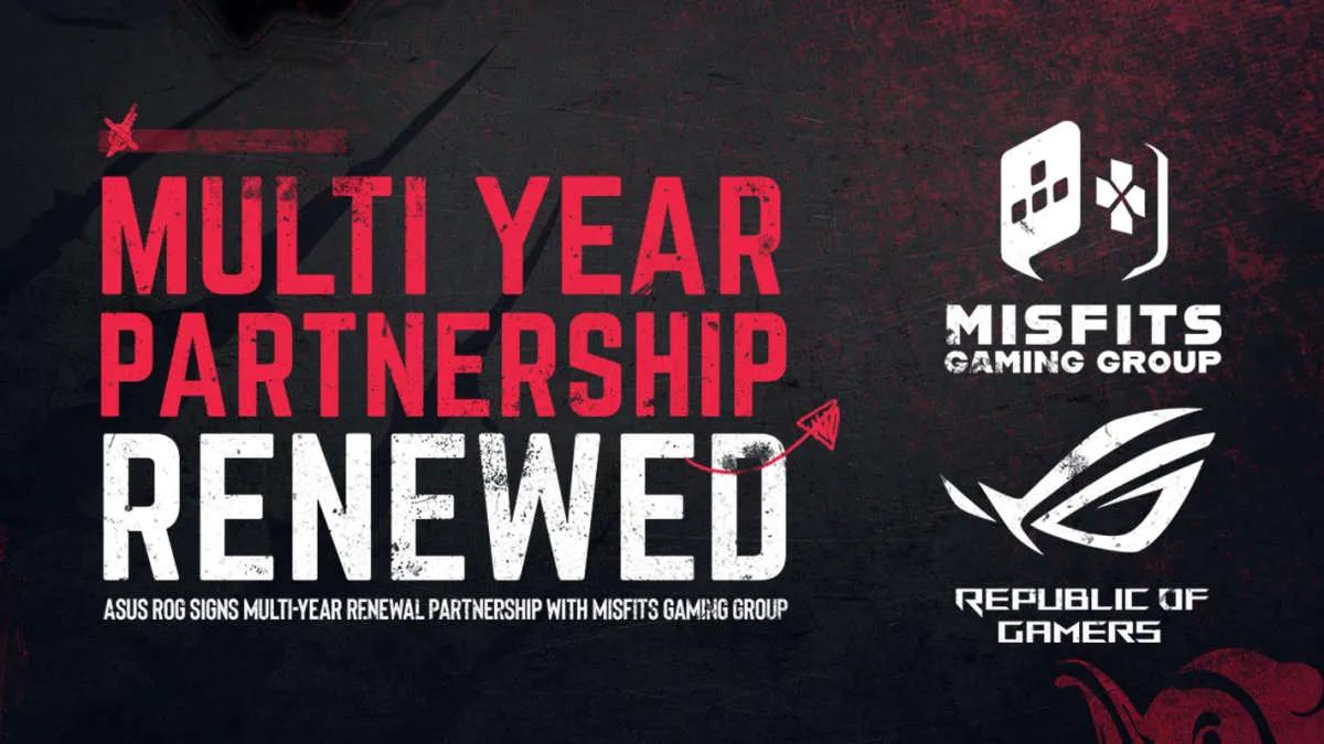 Misfits Gaming Group fornyer partnerskapet med Republic of Gamers