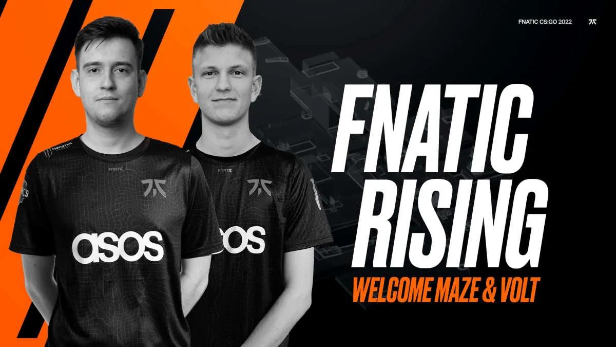 Maze og Volt ble med i fnatic Rising