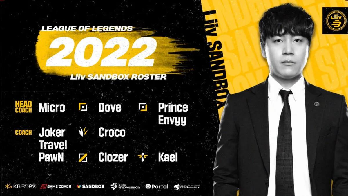 SANDBOX Gaming har annonsert vaktlistene sine for LCK Summer 2022 og LCK CL Summer 2022