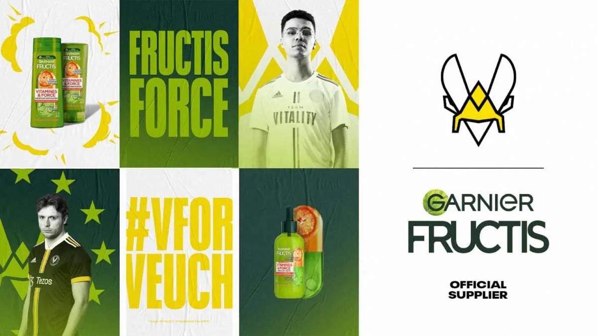 Team Vitality annonserte et samarbeid med Garnier Fructis