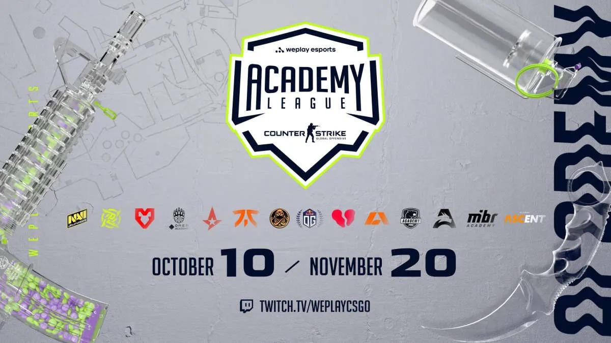 Detaljer oppgitt WePlay Academy League Season 6