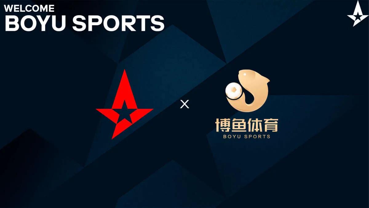 Astralis samarbeider med BOYU Sports og BOB Sports