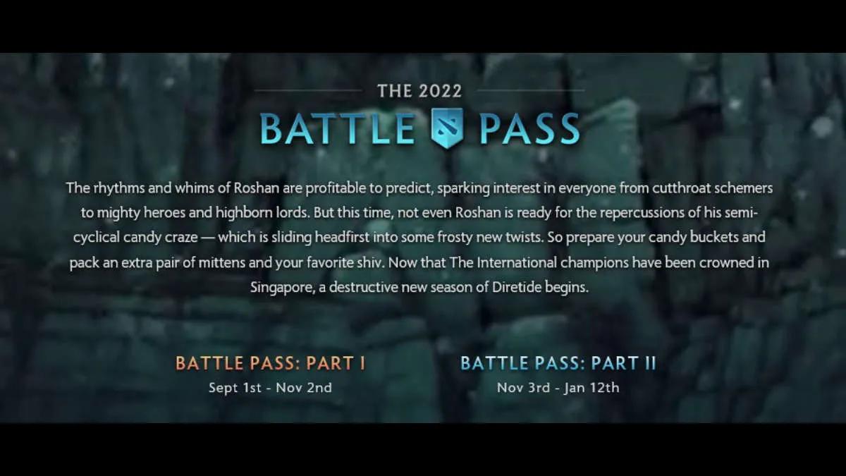 I Dota 2 ble den andre delen utgitt Battle Pass