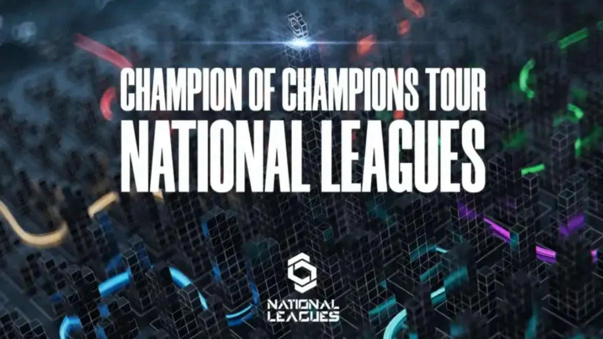 Champion of Champions Tour representerer nasjonale ligadetaljer