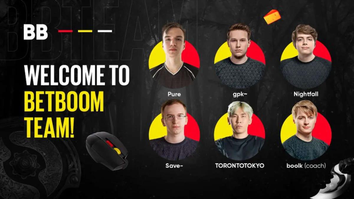 BetBoom Team avslørte en ny liste over Dota 2