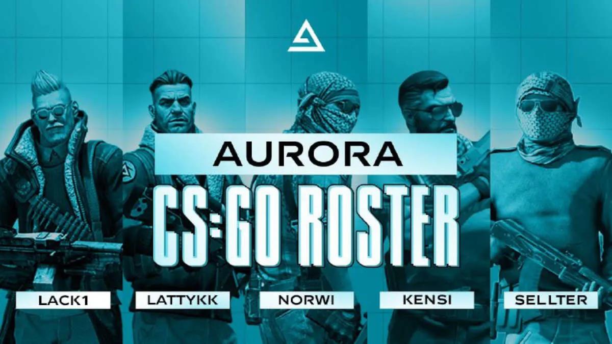 Aurora Gaming presenterte den oppdaterte CS:GO-listen