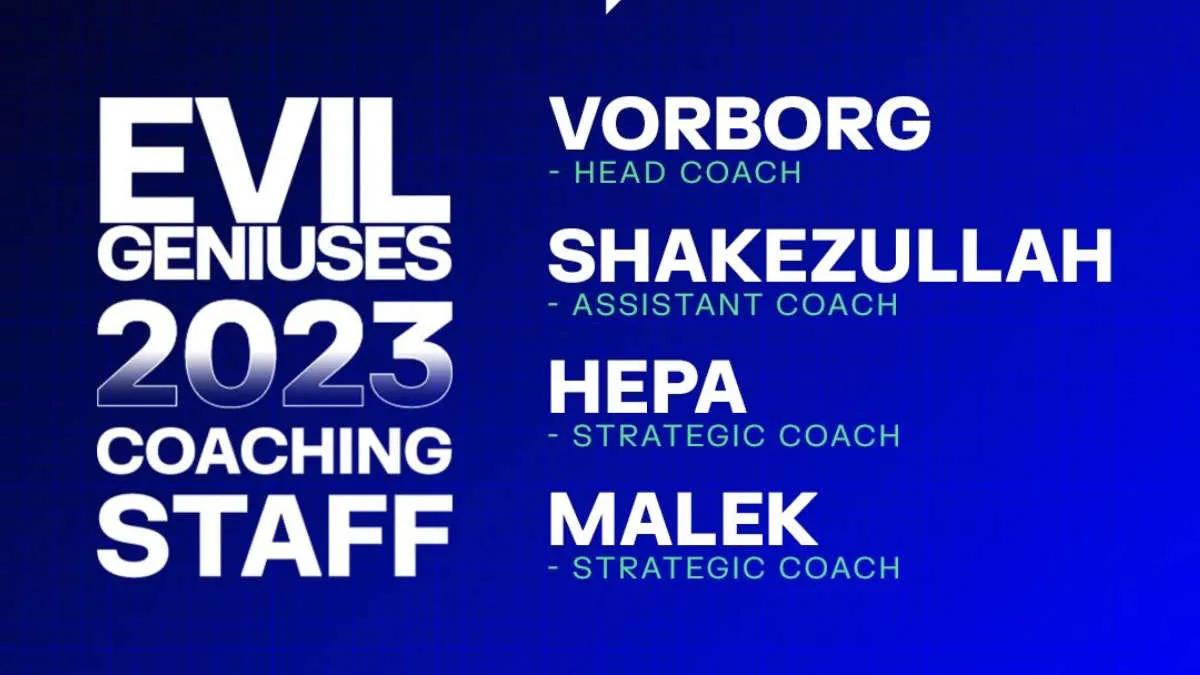 Shakezullah ble med i trenerteamet Evil Geniuses