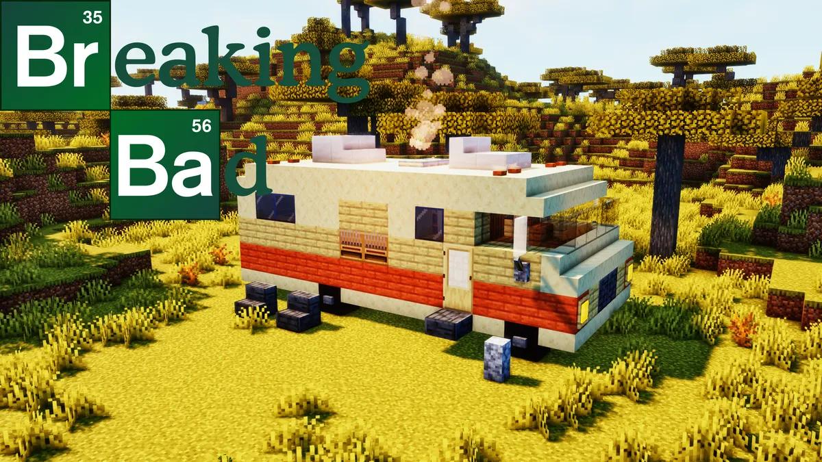 Crafting Brilliance: Breaking Bad's Fleetwood Bounder RV Reimagined in Stunning Detail within Minecraft's Creative Universe!