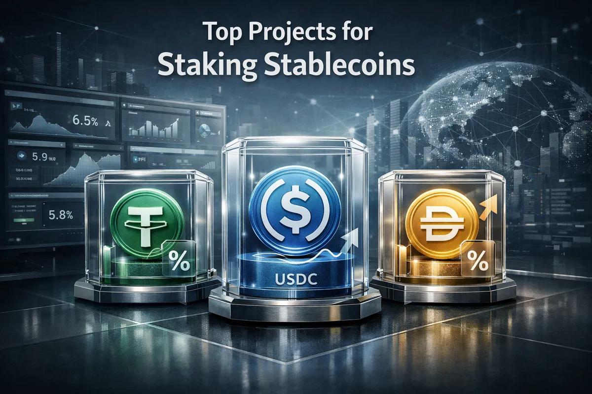 Topp prosjekter for Staking Stablecoins