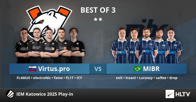 Virtus.pro Sikker gruppespillplass på IEM Katowice 2025 med en dominerende seier over MIBR