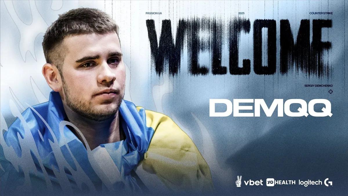 Ukrainsk Esports-spiller DemQQQ blir med i Passion UA CS2 Roster