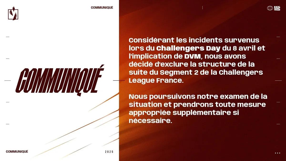 Det franske laget DVM diskvalifisert fra VALORANT Challengers 2025 France: Revolution Stage 2 etter fan-initiert slagsmål