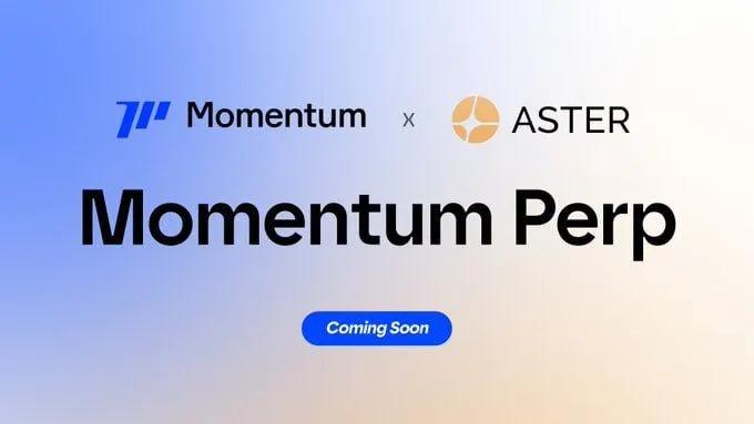 Momentum lanserer Perp-DEX på SUI i samarbeid med Aster