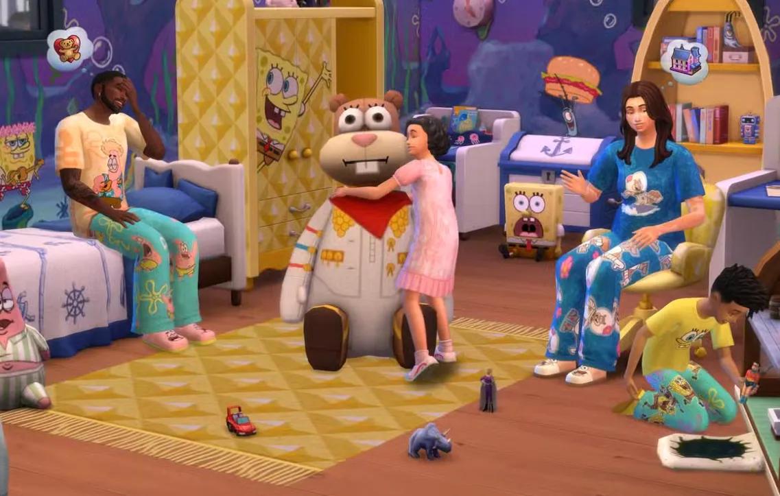 The Sims 4 ønsker SpongeBob velkommen med to sett og en kjent debatt