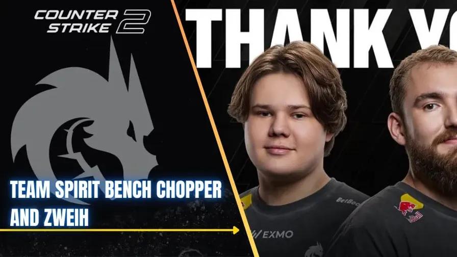 Team Spirit setter zweih og chopper på benken, forfremmer zont1x og magixx tilbake til hovedlisten