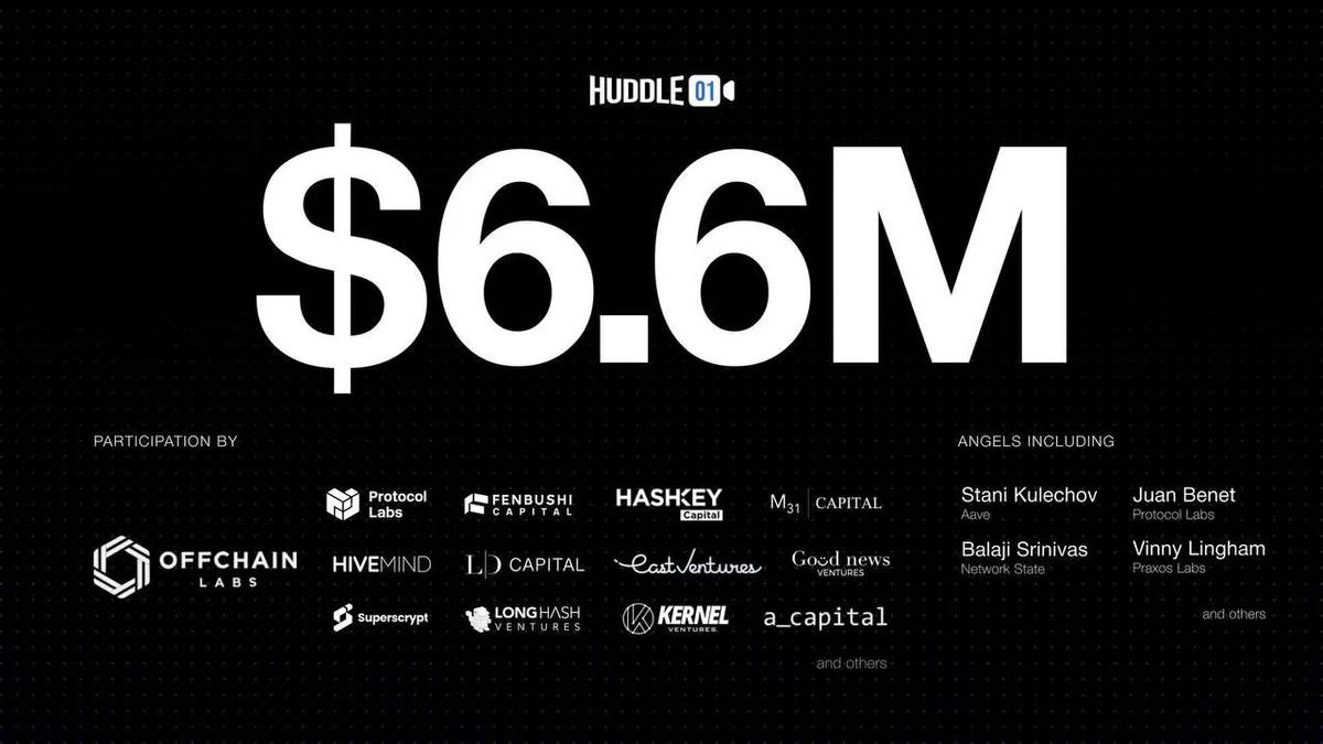 Huddle01 samler inn 6,6 millioner dollar fra ledende investorer og lanserer $HUDL ICO