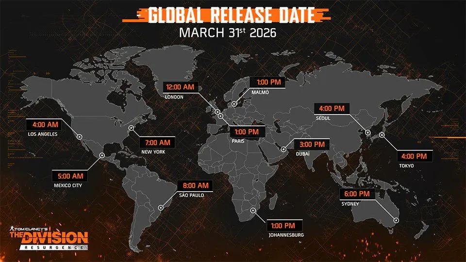 The Division Resurgence lanseres globalt med Day One-belønninger
