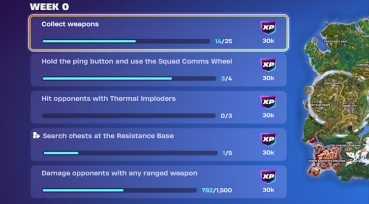 Alle Fortnite kapittel 6 sesong 3 oppdrag og utfordringer: Full sammenbrudd 1