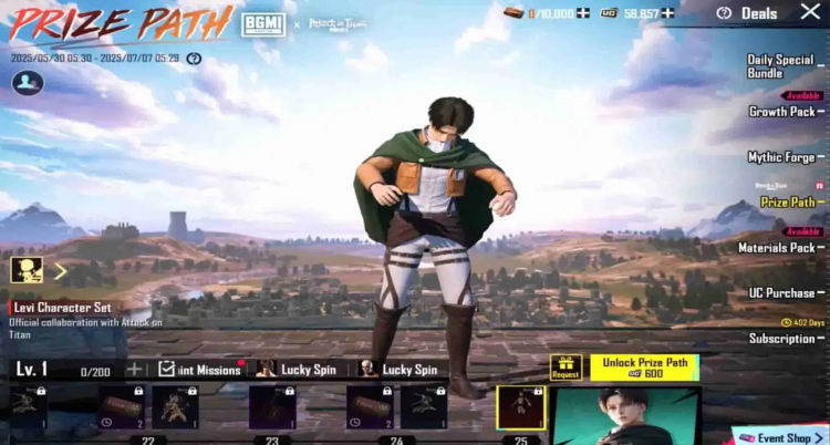 PUBG Mobile x Attack on Titan Event: Full Breakdown of the Prize Path, Rewards & How to Join 2