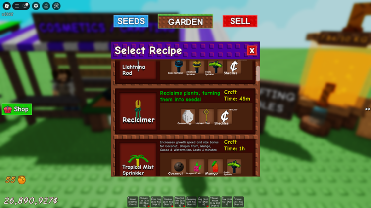 Roblox Grow a Garden: How to Get the Reclaimer Tool 1