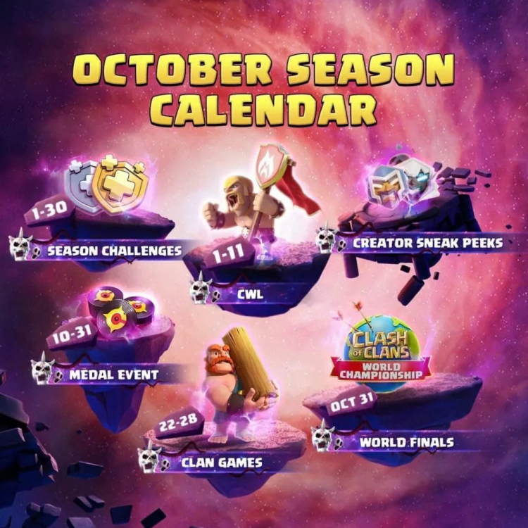 Clash of Clans October 2025 Events and World Championship Finals 1