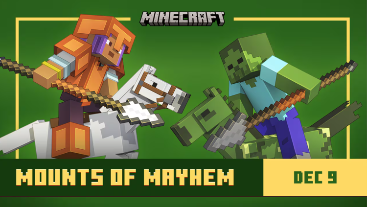 Minecraft Confirms Early-December Launch For Mounts Of Mayhem Update 2