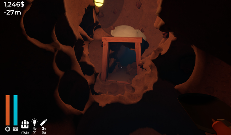 Et spill om å grave et hull finner skrekk og ro i en nedstigning i en bakgård 1