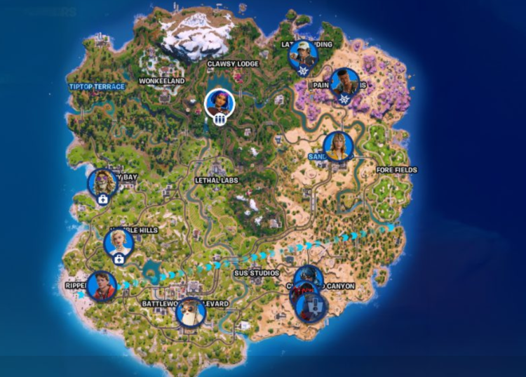 Hver NPC-plassering i Fortnite kapittel 7 - Full karakterguide 1