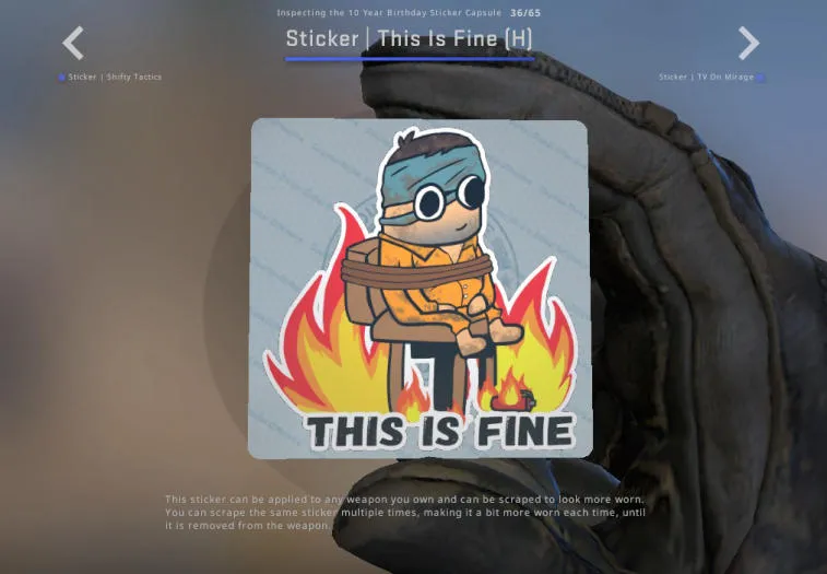 10 Years Birthday Sticker Capsule: Review of the Best CSGO Anniversary Stickers. Photo 8